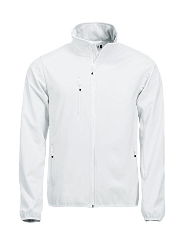 Clique uomo basic softshell 280 gr. bianco 2XL von Clique