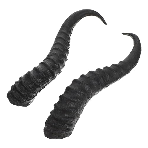 CLISPEED 1paar Künstliche Schafhörner Für Haarschmuck Cosplay Kostüm Accessoires Für Halloween Und Partys Design Langlebig Und von CLISPEED