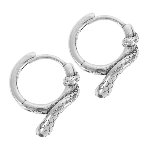 CLISPEED 1 Paar Silber Ohrstecker mit Grünem Schlangenförmiges Design Damen Ohrringe für Partys Alltagsgebrauch und Besondere Anlässe CLISPEED 1 Paar Silber Ohrstecker mit Grünem Schlangenförmiges Design Damen Ohrringe für Partys Alltagsgebrauch und Besondere Anlässe von CLISPEED