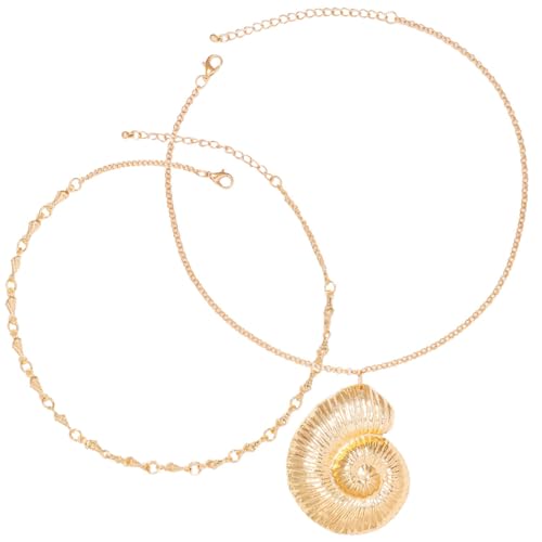 CLISPEED 1 Satz Conch Anhänger Halskette für Männer Einzigartige Halskette Goldfarbenes Strand Accessoire für Urlaub und Alltag Leicht und für Outfit CLISPEED 1 Satz Conch Anhänger Halskette für Männer Einzigartige Halskette Goldfarbenes Strand Accessoire für Urlaub und Alltag Leicht und für Outfit von CLISPEED