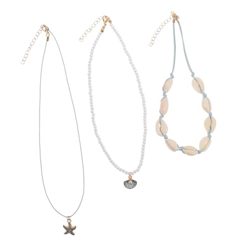 CLISPEED 1 Satz Sommerliche Halskette für Damen Handgefertigte Hawaiianische Kette mit Naturmuscheln Bunten Perlen für Strandpartys Sommerliche Outfits CLISPEED 1 Satz Sommerliche Halskette für Damen Handgefertigte Hawaiianische Kette mit Naturmuscheln Bunten Perlen für Strandpartys Sommerliche Outfits von CLISPEED
