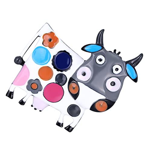 CLISPEED 1 Stück Cartoon Cow Brosche Legierung Niedliche Anstecknadel für Diy Accessoires für Partys und Alltagskleidung Leicht und Tragbar CLISPEED 1 Stück Cartoon Cow Brosche Legierung Niedliche Anstecknadel für Diy Accessoires für Partys und Alltagskleidung Leicht und Tragbar von CLISPEED
