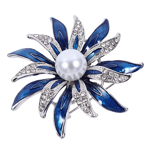 CLISPEED 1 Stück Dekorative Blütenbrosche Legierung Eleganter Anstecker für Damenbekleidung für Taschen Hüte Schals und von CLISPEED