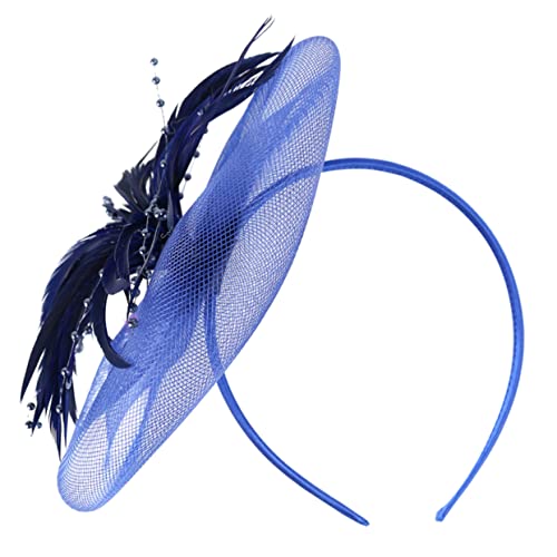 CLISPEED Federschmuck Für Kopf Elegant Party Tanz Festival Konzert Hochzeit Schleifenhaarspange Federkopfschmuck Zierkopfschmuck von CLISPEED