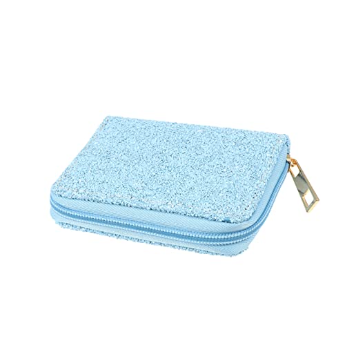 CLISPEED Münzbeutel Aus Hochwertigem Pu-Material Mit Reißverschluss Modische Frosted-Tasche Wechseltasche Für Frauen Geeignet Zur Aufbewahrung Von Münzen Bankkarten Und Bargeld von CLISPEED