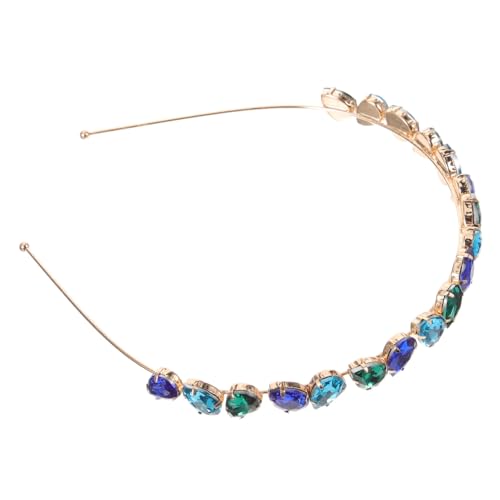 CLISPEED 1stück Elegantes Haarband Mit Strasssteinen Stilvolles Kopfschmuck-accessoire Blau-grün Für Alltag Und Besondere Anlässe Für Damen Und Mädchen Langlebig Und Modisch von CLISPEED