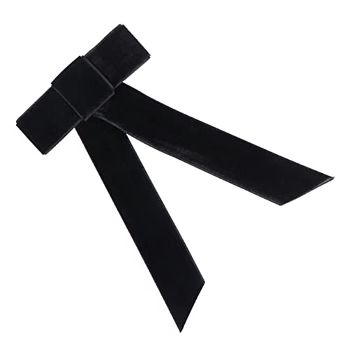 CLISPEED 1 Stück Große Haarschleifen Haarspangen für Damen Haarklammern mit Großem Schleifen Design für Partys Geburtstage und Besondere Anlässe Klassischem Schwarz Einfach Anzubringen von CLISPEED