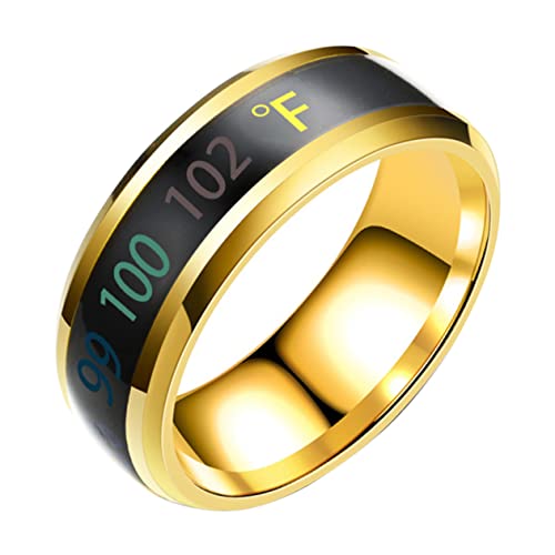 CLISPEED 1 Stück Kreativer Finger Ring mit Temperaturanzeige für Eleganter Schmuckring für Damen und Herren für Besondere Anlässe und Alltag von CLISPEED