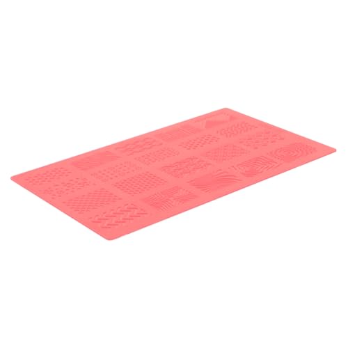 CLISPEED 1 Stück Nagel Vorlage Silikon Stempel Schablone für DIY Maniküre Wiederverwendbares Nagelkunst Werkzeug Einfaches Stempeln und Übertragen für Kreative Nail Art Zuhause von CLISPEED