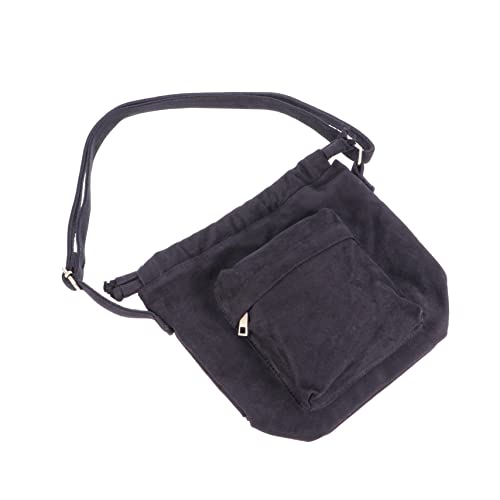 CLISPEED 1 Stück Stylische Umhängetasche Canvas Bucket Bag für Damen Vielseitig als Schultertasche oder Handtasche Verwendbar für Alltag und Reisen Klassischem Schwarz CLISPEED 1 Stück Stylische Umhängetasche Canvas Bucket Bag für Damen Vielseitig als Schultertasche oder Handtasche Verwendbar für Alltag und Reisen Klassischem Schwarz von CLISPEED