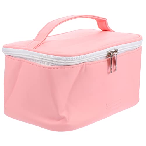 CLISPEED 1 Stück wasserdichte Kosmetiktasche für Damen PU Großes Fassungsvermögen Tragbare Handtasche für Toilettenartikel und Make Up Multifunktionale Reise Organizer Tasche von CLISPEED