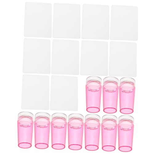 CLISPEED 10sätze Silikon Nagelstempel Klar Mit Schaber Für French Tip Nail Design Transfer Stempel Diy Maniküre Werkzeug Für Zuhause Und Salon Nutzung von CLISPEED