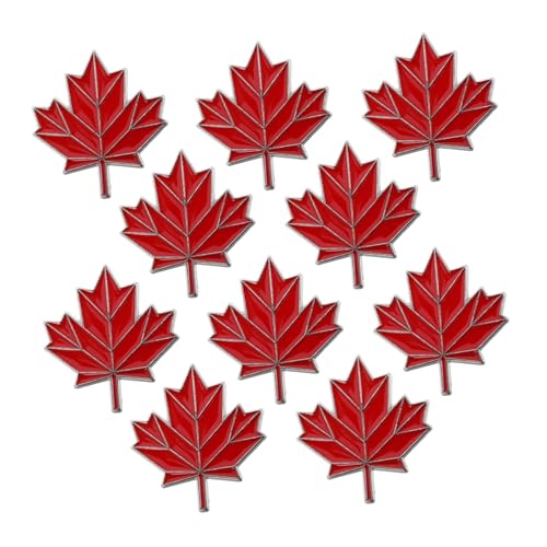 CLISPEED 10 Stück Emaille Canada Day Anstecknadel Legierung für Patriotische Events Hüte Jacken Feiertagsdekorationen CLISPEED 10 Stück Emaille Canada Day Anstecknadel Legierung für Patriotische Events Hüte Jacken Feiertagsdekorationen von CLISPEED