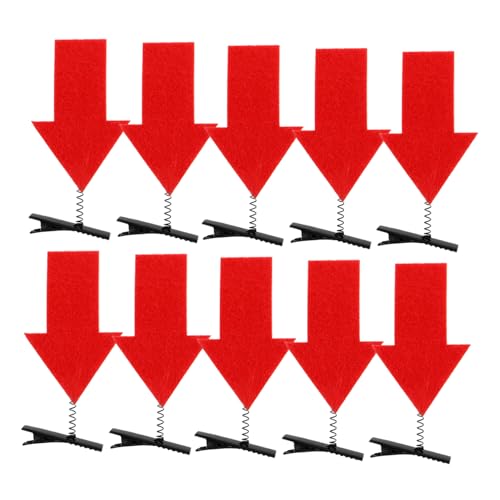 CLISPEED 10 Stück Frage Marke Hair Clip Rechnung Verlassen Haarnadeln Gruselig Rosa Einzigartige Haarklammern Haarstifte Neuheit Haarspange Halloween Haarspangen Für Mädchen Funkeln Metall von CLISPEED