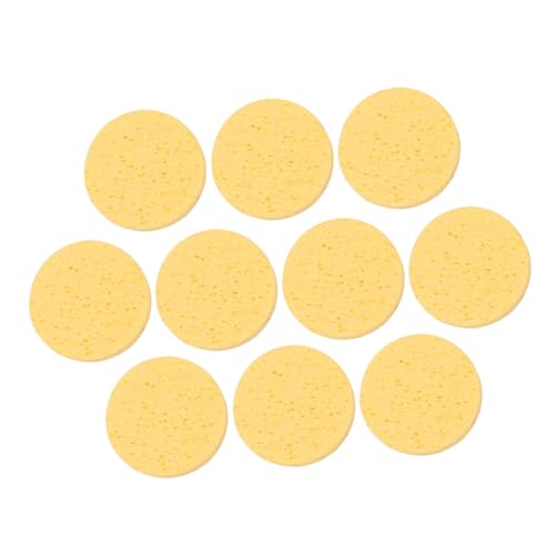 CLISPEED 10 Stück Gesichtsreinigungsschwämme aus Zellulose Sanftes Peeling und Make Up Entferner Hautfreundliche Schwämme mit Starker Wasseraufnahme und Elastischer Textur für Empfindliche von CLISPEED