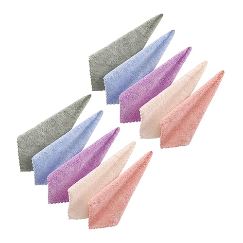 CLISPEED 10 Stück Make -up -entferner Von Korallenleiden Make-up-entferner-tuch Abschminkpads Dein Handtuch Gesichtswaschlappen Tücher Musselin Mikrofaserstoff Waschen Waschlappen Gesicht von CLISPEED