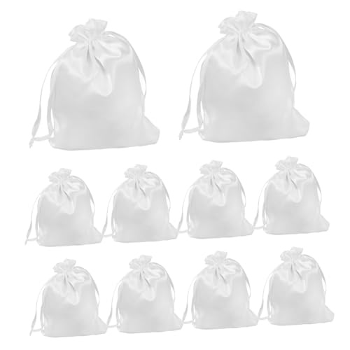 CLISPEED 10 Stück Perückentaschen mit Kordelzug Aufbewahrungstaschen für Perücken für Reisen und Friseure Haarverlängerungs Organizer aus Weichem Stoff von CLISPEED