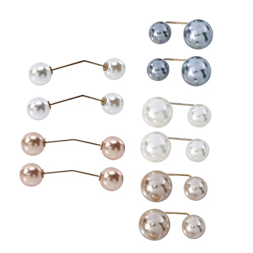 CLISPEED 10 Stück Teilige Broschen Legierung mit Perlen für Frauen Multifunktionale Sicherheitsnadeln für Kleidung Schals und Pullover für Stilvolle Outfits und von CLISPEED