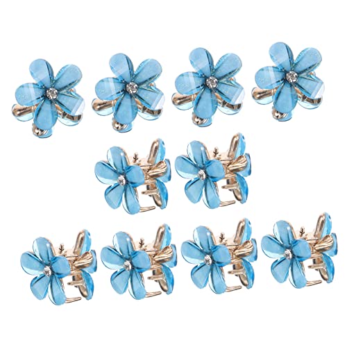 CLISPEED 10 Stück Teiliges Blumen Haarklammern Mini Haarclips für Dickes und Dünnes Haar Langlebige Krallenclips für Partys und Besondere Anlässe für Damen von CLISPEED
