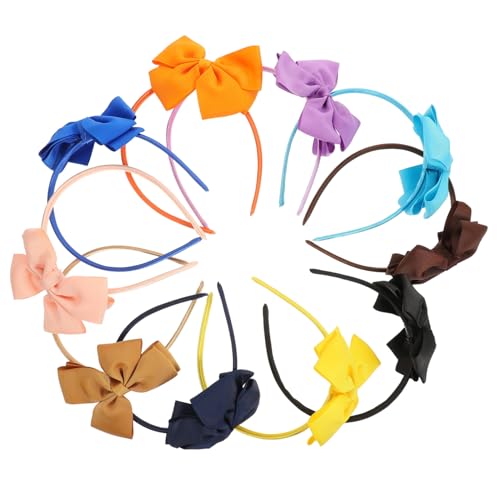 CLISPEED 10 Stück Teiliges Bowknot Haarschmuck Stirnbänder Bunte Schleifen Fotorequisiten für und Kostümpartys Geeignet von CLISPEED