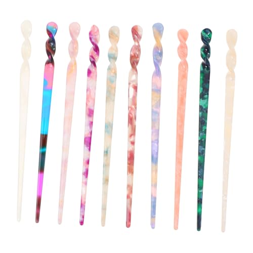 CLISPEED 10 Stück Teiliges Chinesischer Traditioneller Haarnadeln aus Leichtem Langlebigem Material Kreative Haarstäbchen im Vintage stil für Damen für Partys Alltag Cosplay und Elegante von CLISPEED