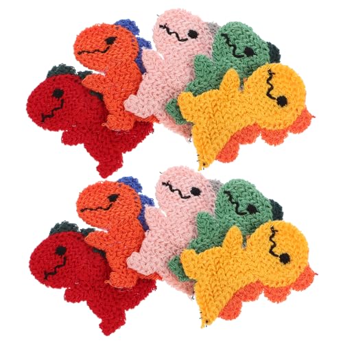 CLISPEED 10 Stück Teiliges Dinosaurier Haarspangen für Dickes Haar Niedliche Haarklammern aus Metall und Wolle Rutschfest Leicht und Kompakt Haarclips für Teenager Mädchen und Frauen von CLISPEED