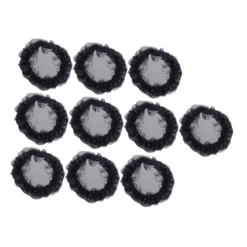 CLISPEED 10 Stück Teiliges Elastische Haarnetze für Dutt Damen Leichtes Atmungsaktives Spitzen Haarnetz für Ballett Tanz und Alltag Komfortabel Wiederverwendbar Netzartig mit Dekorativem von CLISPEED