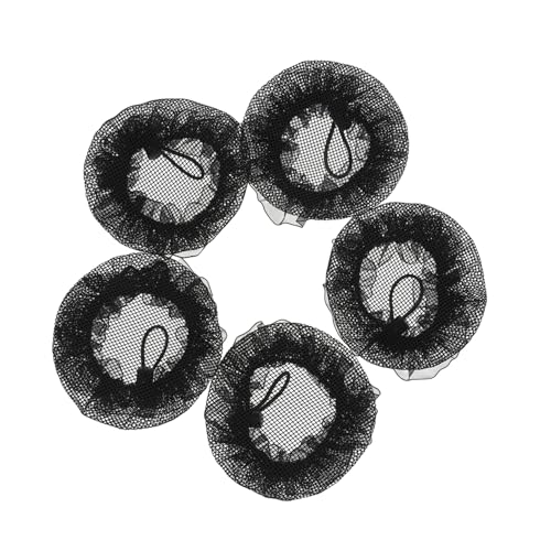 CLISPEED 10 Stück Teiliges Elastisches Haarnetz mit Spitzenrand Unsichtbares Dutt Netz für Ballett und Alltag Mittlere Vielseitiges Haarschmuck für Frauen und Tänzerinnen von CLISPEED