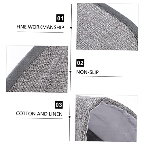 CLISPEED 10 Stück Teiliges Faltbare Baumwoll leinen Hausschuhe für Damen und Herren Atmungsaktiv Feuchtigkeitsabsorbierend Leicht Passend für Reise Hotel Spa und Zuhause von CLISPEED