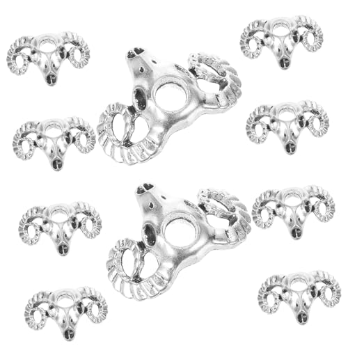 CLISPEED 10 Stück Teiliges Haarschmuck für Zöpfe Flexible Dreadlocks Charms aus Langlebiger Legierung Einfache Anbringung Tierkopfdesign für DIY Frisuren und Alltagslooks von CLISPEED