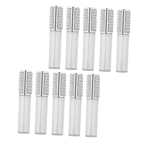 CLISPEED 10 Stück Teiliges Lippenpflege Behälter Nachfüllbare Glas Lip Gloss Röhrchen Leicht und Tragbar Wiederverwendbare DIY Lip Glazes Tube für Professionelle und Private Anwendung von CLISPEED