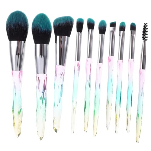 CLISPEED 10 Stück Teiliges Make Up Pinsel Set mit Langlebigen Foundation Lidschatten und Blush Pinseln für Perfektes Make Up Geeignet für Kosmetikarten von CLISPEED