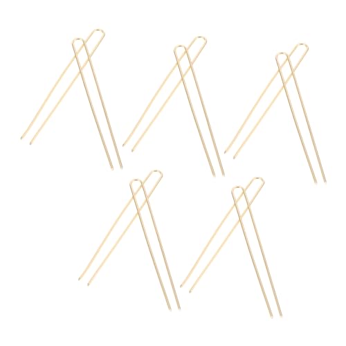 CLISPEED 10 Stück Teiliges Metall Haarforken U Förmige Haarklammern Damen Haarschmuck Langlebig Modisch Elegant für Vielseitige Frisuren und Festliche Anlässe von CLISPEED