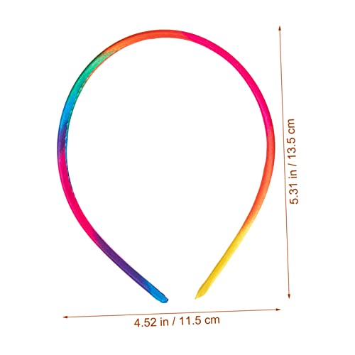CLISPEED 10 Stück Teiliges Regenbogen Haarband Dünne Leichte Stirnbänder für Frauen Mädchen und Farbige Bequeme Haarschmuck für Alltag Party Hochzeit Langlebig und Hautfreundlich von CLISPEED