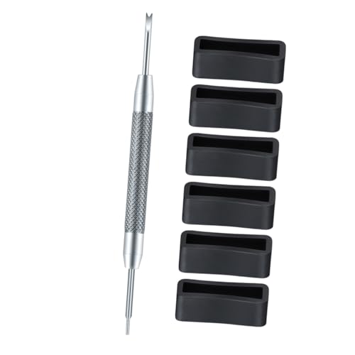 CLISPEED 10 Stück Teiliges Silikon Uhrenarmband Halter Uhrenband Reparaturgabel Flexible Langlebige Armband Schlaufen für Sicheren Halt Einfaches Entfernen und Befestigen von Federstegen von CLISPEED