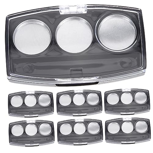 CLISPEED 10 Stück Teiliges Transparente Leere Lidschatten Palette mit Aluminium Pfännchen Kompakter DIY Kosmetikhalter für Lidschatten Lippenstift und Praktische Make Up Aufbewahrung von CLISPEED