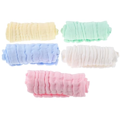 CLISPEED 10 Stück Teiliges Waschtuch aus Baumwolle Weiche Saugfähige Gesichtstücher in Farben Hautfreundliche Handtücher für Gesicht Mund und Körper Vielseitig und Pflegeleicht von CLISPEED