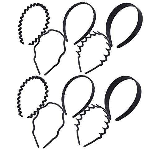 CLISPEED 10 Stück Teiliges Wellenzahn Haarband aus Elastischem Kunststoff Rutschfester Haarkamm mit Breiten Zähnen für Frauen Flexibel Bequem für Make Up Sport und Alltag von CLISPEED