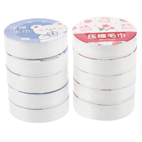 CLISPEED 10stücke Einweg Komprimiert Handtücher Mehrzweck Handtuch Tabletten Praktisch Waschen Handtücher Für Reisen Und Outdoor von CLISPEED