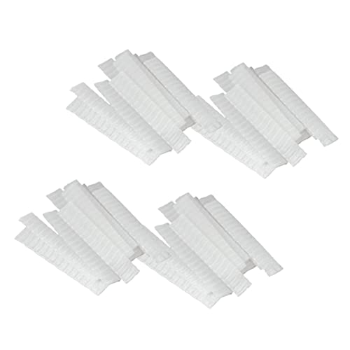 CLISPEED 100 Stück Make-up-pinseletui Gesichtsnetz Netzabdeckung Schutz Schützend Polierpinsel-make-up Lidschatten Detail Abdecknetz Schüttgut Kosmetikbürste Mischen Filet Blanc Weiß von CLISPEED