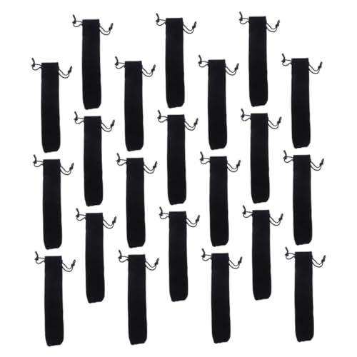 CLISPEED 100 Stück Stiftbeutel Samt Organizer mit Kordelzug Tragbare Schmucketuis für Kugelschreiber und Schreibgeräte Schwarz Langlebig und Weich CLISPEED 100 Stück Stiftbeutel Samt Organizer mit Kordelzug Tragbare Schmucketuis für Kugelschreiber und Schreibgeräte Schwarz Langlebig und Weich von CLISPEED