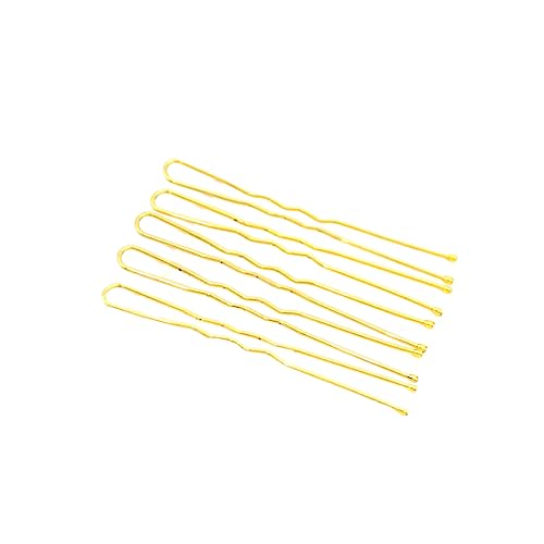 CLISPEED 100 Stück U Förmige Haarnadeln für Damen Goldene Haarklammern für Hochsteckfrisuren Haarschmuck und Make Up Zubehör von CLISPEED