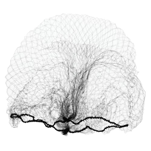 CLISPEED 100 Stück Unsichtbares Schwarzes Haarnetz Elastisch Atmungsaktiv für Dutt und Perücken Teiliges für Damen Ballett Food Service Leichter Dehnbarer Haarknotenschutz von CLISPEED