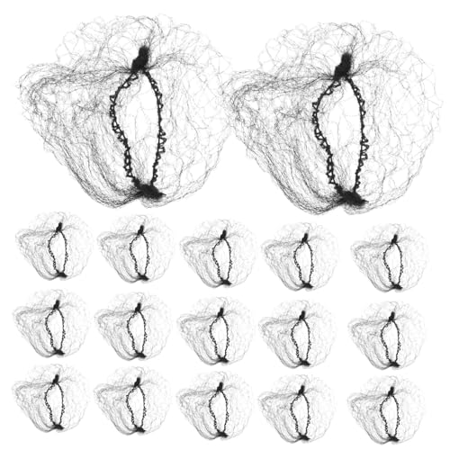 CLISPEED 100stücke Unsichtbare Haarnetze Aus Nylon Elastisches Atmungsaktives Haarnetz Für Frauen Für Dutt Ballett Und Tanz Schwarz Wiederverwendbar Und Leicht von CLISPEED