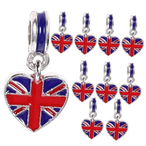 CLISPEED 10Stücke Armband mit Britischer Flagge Legierung für Frauen DIY Handkette Schmuck für Damen Besondere Anlässe CLISPEED 10Stücke Armband mit Britischer Flagge Legierung für Frauen DIY Handkette Schmuck für Damen Besondere Anlässe von CLISPEED