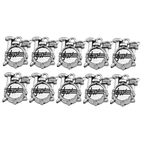 CLISPEED 10stücke Metall Schmuckanhänger Trommel-form Diy Schmuckherstellung Anhänger Zubehör Für Halsketten Armbänder Schlüsselanhänger Heimwerkerarbeiten von CLISPEED