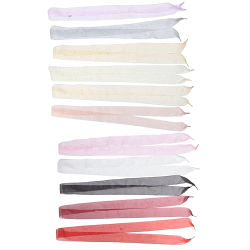 CLISPEED 11 Paare Chiffon Schnürsenkel Flache Strapazierfähige Schuhbänder für Damen Sneakers Stiefel und Freizeitschuhe Schnürbänder in Farben für Schuhe und DIY Dekoration von CLISPEED