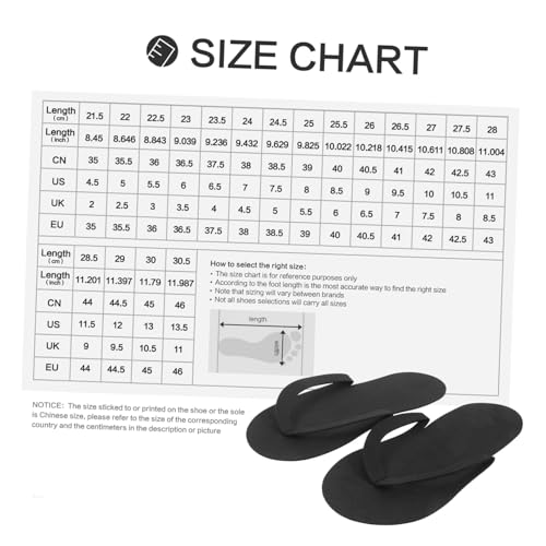 CLISPEED 12 Paare Einweg Faltbare EVA Hausschuhe Schwarz Damen Herren Rutschfest Leicht Schnell Trocknend Für Hotel Spa Nagelstudio Reise Badezimmer Strand von CLISPEED