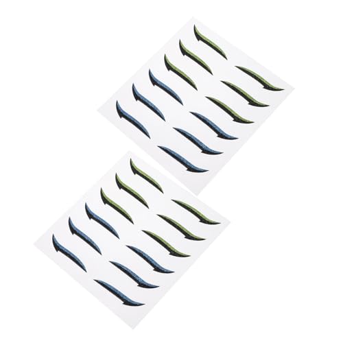 CLISPEED 12 Paare Wiederverwendbare Eyeliner Sticker Doppelte Augenlidpflaster in Blau und Grün Einfach Anzubringen Langanhaltend Modisch Passend für Augenformen für Damen und Mädchen CLISPEED 12 Paare Wiederverwendbare Eyeliner Sticker Doppelte Augenlidpflaster in Blau und Grün Einfach Anzubringen Langanhaltend Modisch Passend für Augenformen für Damen und Mädchen von CLISPEED