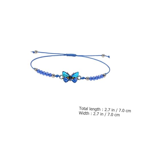 CLISPEED 12 Stück Kristallperlenarmband Schmetterlingsarmband Butterfly -handarmbänder Armbänder Für Jungen Schmetterlingsarmbänder Mädchen Armband Armbänder Für Mädchen Legierung von CLISPEED